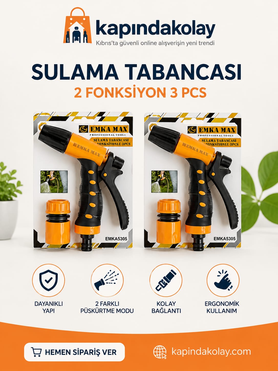 Sulama Tabancası – 2 Fonksiyon Sulama Tabancası – 2 Fonksiyon